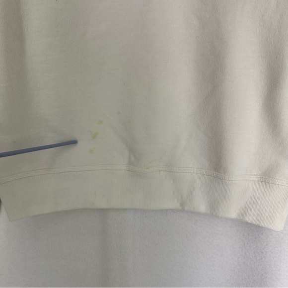 Champion Logo Front Back Crewneck Sweatshirt Men’s Medium White - Picture 5 of 13